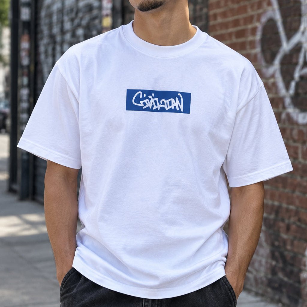 Suspicious Box Logo tee by NotACivilian