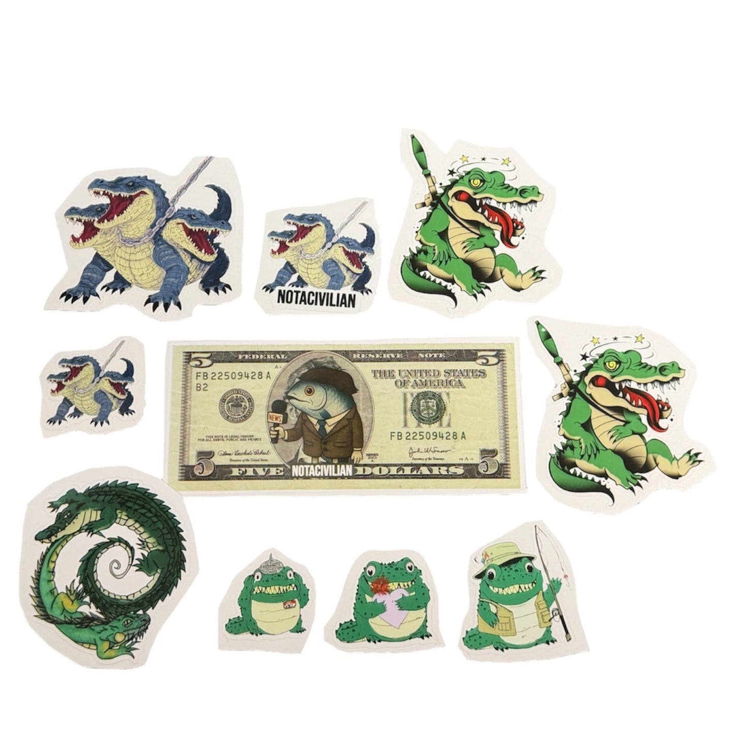 Sticker Pack Gator Edition